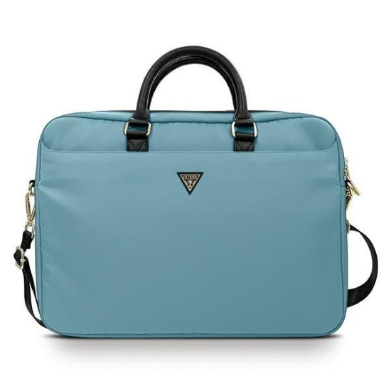 Guess Nylon Triangle Logo bag for a 16" laptop - blue Guess Nylon Triangle Logo bag for a 16" laptop - blue