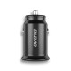 DUDAO FAST USB + TYPE C CAR CHARGER  BLACK (R3PRO)