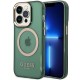 Guess GUHMP14XHTCMA iPhone 14 Pro Max 6.7" green/khaki hard case Gold Outline Translucent MagSafe Guess GUHMP14XHTCMA iPhone 14 Pro Max 6.7" green/khaki hard case Gold Outline Translucent MagSafe