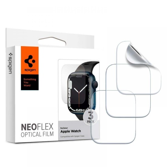Spigen Neo Flex protective film for Apple Watch 4/5/6/7/8/SE (44/45 mm) - 3 pcs. Spigen Neo Flex protective film for Apple Watch 4/5/6/7/8/SE (44/45 mm) - 3 pcs.