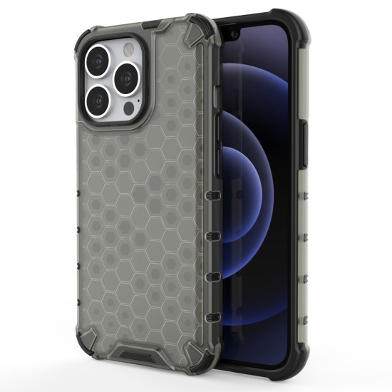Honeycomb Case armor cover with TPU Bumper for iPhone 13 Pro black Honeycomb Case armor cover with TPU Bumper for iPhone 13 Pro black