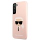 Karl Lagerfeld KLHCS22SSLKHPI S22 S901 rożowy/pink hardcase Silicone Karl`s Head Karl Lagerfeld KLHCS22SSLKHPI S22 S901 rożowy/pink hardcase Silicone Karl`s Head