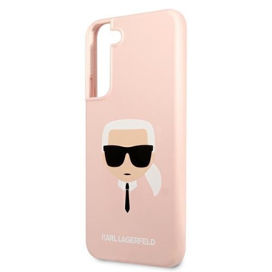 Karl Lagerfeld KLHCS22SSLKHPI S22 S901 rożowy/pink hardcase Silicone Karl`s Head Karl Lagerfeld KLHCS22SSLKHPI S22 S901 rożowy/pink hardcase Silicone Karl`s Head