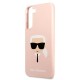 Karl Lagerfeld KLHCS22SSLKHPI S22 S901 rożowy/pink hardcase Silicone Karl`s Head Karl Lagerfeld KLHCS22SSLKHPI S22 S901 rożowy/pink hardcase Silicone Karl`s Head