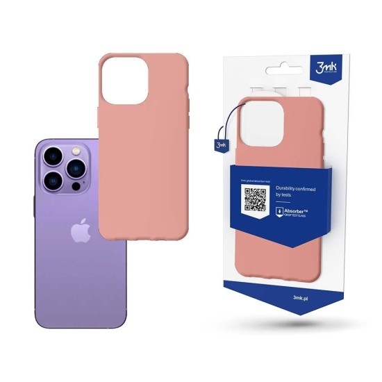 Case for iPhone 14 Pro from the 3mk Matt Case series - pink Case for iPhone 14 Pro from the 3mk Matt Case series - pink