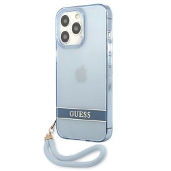 Guess GUHCP13XHTSGSB iPhone 13 Pro Max 6.7" blue/blue hardcase Translucent Stap