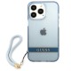 Guess GUHCP13XHTSGSB iPhone 13 Pro Max 6.7" blue/blue hardcase Translucent Stap
