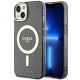 Guess GUHMP14MHCMCGK iPhone 14 Plus 6.7" black/black hardcase Glitter Gold MagSafe