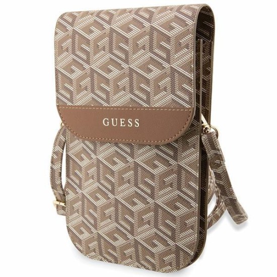Guess Handbag GUWBHGCFSEW brown/brown GCube Stripe Guess Handbag GUWBHGCFSEW brown/brown GCube Stripe