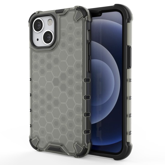 Honeycomb Case armor cover with TPU Bumper for iPhone 13 mini black Honeycomb Case armor cover with TPU Bumper for iPhone 13 mini black