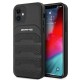 AMG Leather Debossed Lines case for iPhone 12 mini - black AMG Leather Debossed Lines case for iPhone 12 mini - black