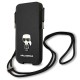 Karl Lagerfeld Saffiano Ikonik Karl 6.7&amp;#39;&amp;#39; handbag - black