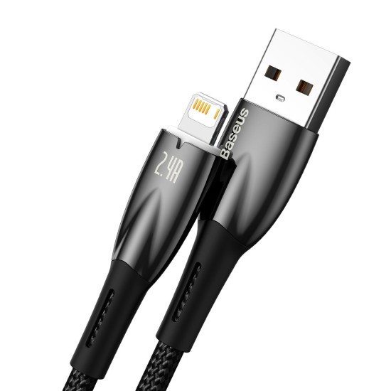 Baseus Glimmer Series cable USB-A - Lightning 480Mb/s 2.4A 1m black