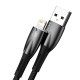 Baseus Glimmer Series cable USB-A - Lightning 480Mb/s 2.4A 1m black