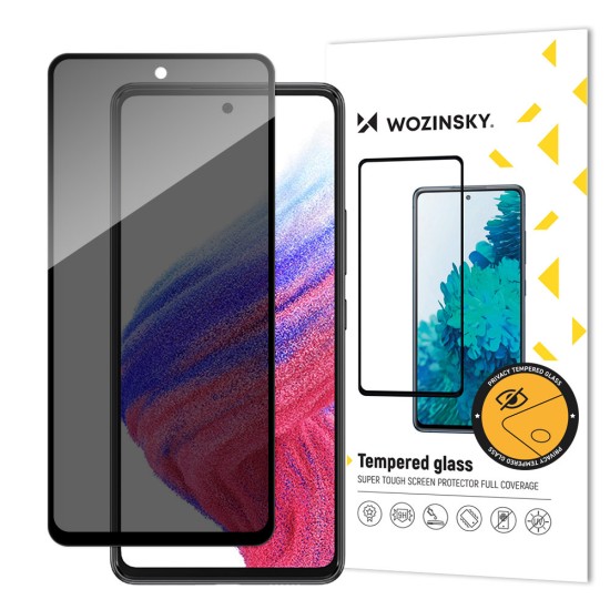 Wozinsky Privacy Glass Tempered Glass for Samsung Galaxy A53 5G with Anti Spy Privacy Filter Wozinsky Privacy Glass Tempered Glass for Samsung Galaxy A53 5G with Anti Spy Privacy Filter