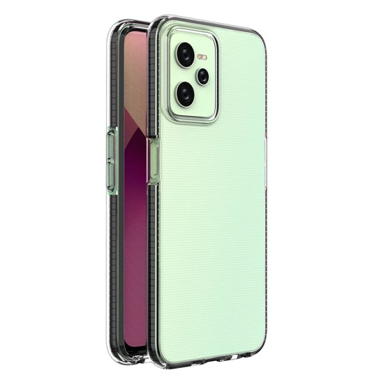 Spring Case case for Realme C35 silicone cover with frame black Spring Case case for Realme C35 silicone cover with frame black