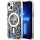 Guess Leopard MagSafe case for iPhone 14 - blue Guess Leopard MagSafe case for iPhone 14 - blue