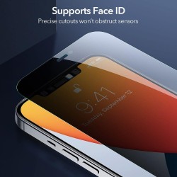 TEMPERED GLASS ESR SCREEN SHIELD 2-PACK IPHONE 12/12 PRO CLEAR TEMPERED GLASS ESR SCREEN SHIELD 2-PACK IPHONE 12/12 PRO CLEAR
