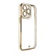 Fashion Case Case for Samsung Galaxy A13 5G Gold Frame Gel Cover White Fashion Case Case for Samsung Galaxy A13 5G Gold Frame Gel Cover White