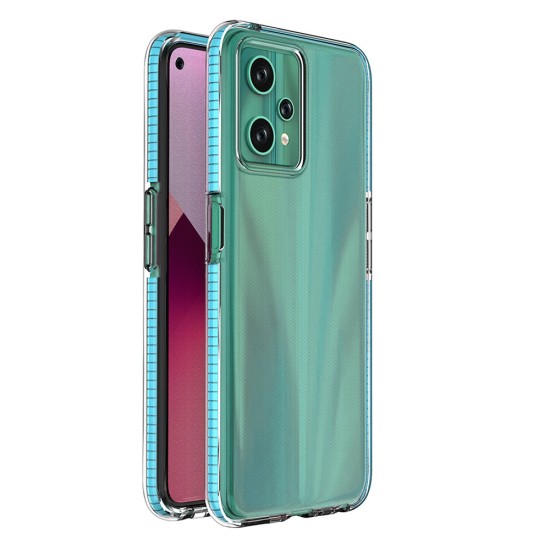 Spring Case for Realme 9 Pro silicone cover with frame light blue Spring Case for Realme 9 Pro silicone cover with frame light blue