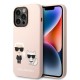 Karl Lagerfeld KLHMP14LSSKCI iPhone 14 Pro 6.1 "hardcase light pink / light pink Silicone Karl & Choupette Magsafe Karl Lagerfeld KLHMP14LSSKCI iPhone 14 Pro 6.1 "hardcase light pink / light pink Silicone Karl & Choupette Magsafe