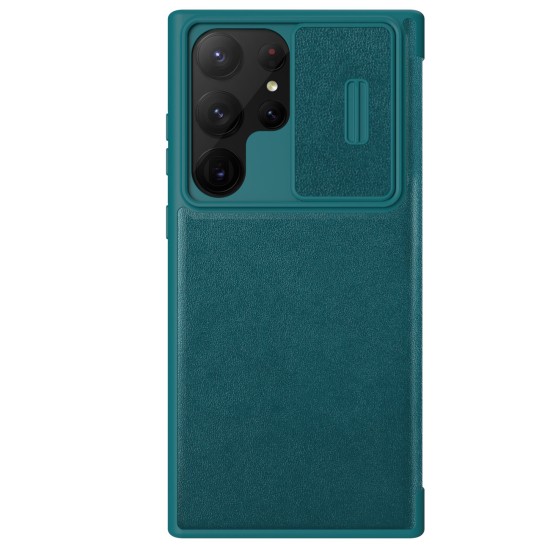 Nillkin Qin Leather Pro Case Case for Samsung Galaxy S23 Ultra Flip Cover Camera Cover Green Nillkin Qin Leather Pro Case Case for Samsung Galaxy S23 Ultra Flip Cover Camera Cover Green