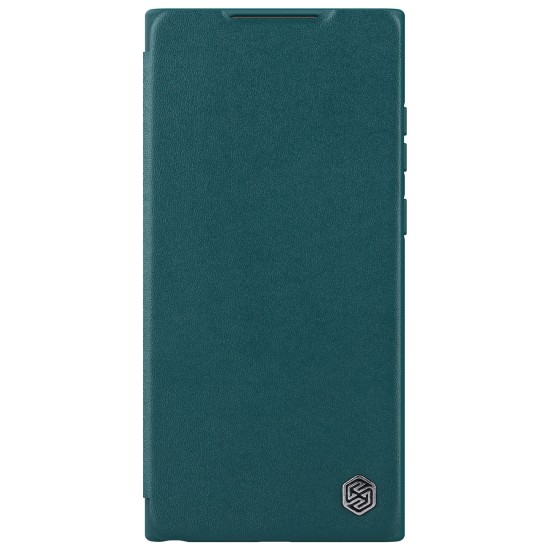 Nillkin Qin Leather Pro Case Case for Samsung Galaxy S23 Ultra Flip Cover Camera Cover Green Nillkin Qin Leather Pro Case Case for Samsung Galaxy S23 Ultra Flip Cover Camera Cover Green