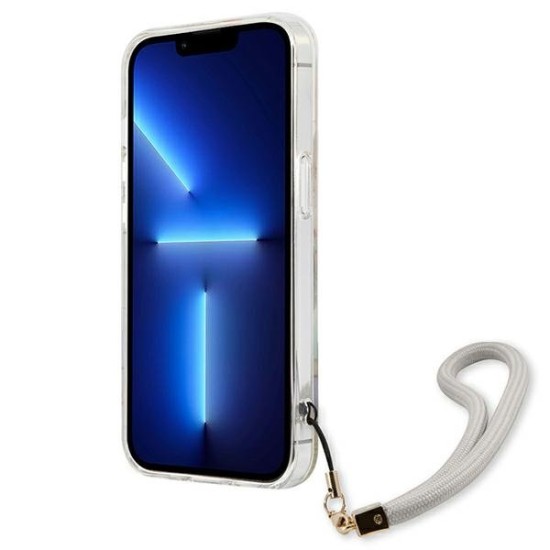 Guess GUHCP13MHFLSU iPhone 13 6.1" purple/purple hardcase Flower Strap Guess GUHCP13MHFLSU iPhone 13 6.1" purple/purple hardcase Flower Strap