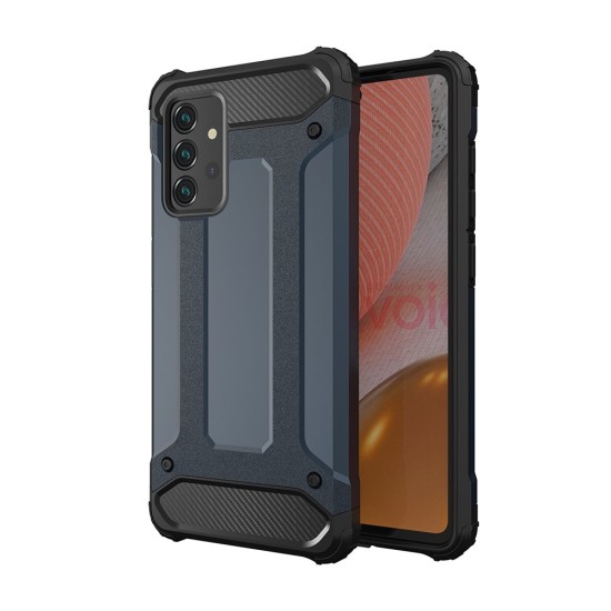 Hybrid Armor Case Tough Rugged Cover for Samsung Galaxy A72 4G blue Hybrid Armor Case Tough Rugged Cover for Samsung Galaxy A72 4G blue