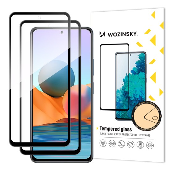 Wozinsky Full Glue Glass for Xiaomi Redmi Note 12 Pro+ / Note 12 Pro / Note 12 5G / Note 12 / Note 10 Pro - black (2 pcs.) Wozinsky Full Glue Glass for Xiaomi Redmi Note 12 Pro+ / Note 12 Pro / Note 12 5G / Note 12 / Note 10 Pro - black (2 pcs.)