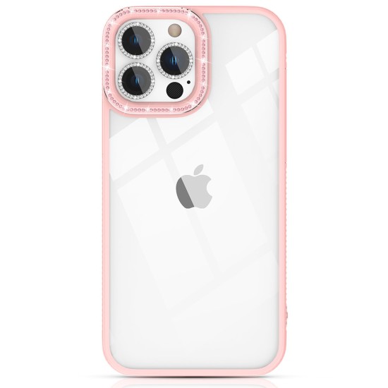 Kingxbar Sparkle Series case iPhone 13 Pro Max with crystals back cover pink Kingxbar Sparkle Series case iPhone 13 Pro Max with crystals back cover pink
