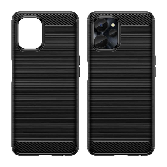 Carbon Case for Realme 10 5G / Realme 9i 5G Flexible Silicone Carbon Cover Black Carbon Case for Realme 10 5G / Realme 9i 5G Flexible Silicone Carbon Cover Black