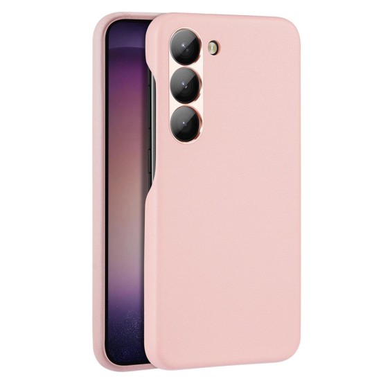 Dux Ducis Grit case for Samsung Galaxy S23+ elegant case made of artificial leather pink Dux Ducis Grit case for Samsung Galaxy S23+ elegant case made of artificial leather pink