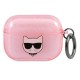 Karl Lagerfeld Glitter Choupette Case for AirPods 3 - Pink