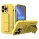 Wozinsky Kickstand Case iPhone 13 Pro Yellow Silicone Case with Stand Wozinsky Kickstand Case iPhone 13 Pro Yellow Silicone Case with Stand