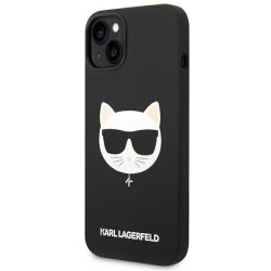 Karl Lagerfeld KLHMP14SSLCHBK iPhone 14 6.1 "hardcase black / black Silicone Choupette Head Magsafe