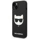 Karl Lagerfeld KLHMP14SSLCHBK iPhone 14 6.1 "hardcase black / black Silicone Choupette Head Magsafe Karl Lagerfeld KLHMP14SSLCHBK iPhone 14 6.1 "hardcase black / black Silicone Choupette Head Magsafe