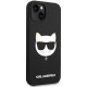 Karl Lagerfeld KLHMP14SSLCHBK iPhone 14 6.1 "hardcase black / black Silicone Choupette Head Magsafe Karl Lagerfeld KLHMP14SSLCHBK iPhone 14 6.1 "hardcase black / black Silicone Choupette Head Magsafe