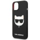 Karl Lagerfeld KLHMP14SSLCHBK iPhone 14 6.1 "hardcase black / black Silicone Choupette Head Magsafe Karl Lagerfeld KLHMP14SSLCHBK iPhone 14 6.1 "hardcase black / black Silicone Choupette Head Magsafe