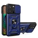 Hybrid Armor Camshield iPhone 15 Pro Case with Kickstand and Camera Cover - Blue Hybrid Armor Camshield iPhone 15 Pro Case with Kickstand and Camera Cover - Blue