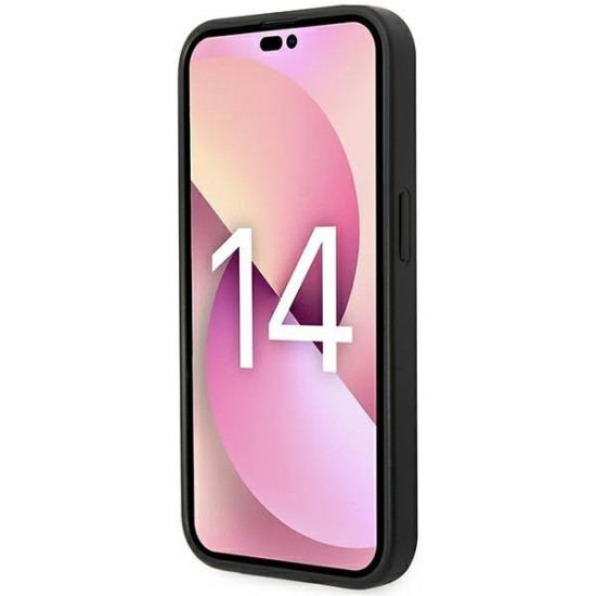 Karl Lagerfeld KLHCP14XSAKLHPG iPhone 14 Pro Max 6,7 "hardcase gray / gray Saffiano Mono Metal Logo