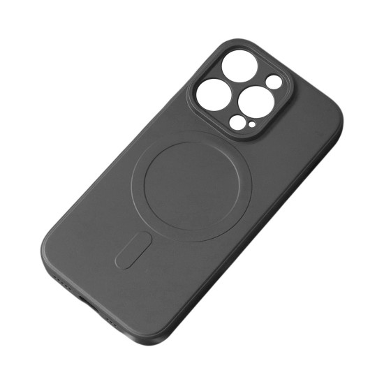 MagSafe Compatible Silicone Case for iPhone 15 Pro Silicone Case - Black MagSafe Compatible Silicone Case for iPhone 15 Pro Silicone Case - Black