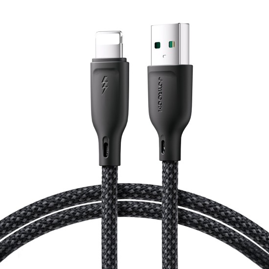 Joyroom Multi-Color Series S-A34 USB-A / Lightning 3A cable 1m - black Joyroom Multi-Color Series S-A34 USB-A / Lightning 3A cable 1m - black