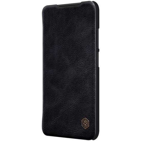 Nillkin Qin original leather case cover for Xiaomi Redmi Note 10 / Redmi Note 10S black