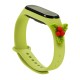 Strap Xmas for Xiaomi Mi Band 3 / 4 Christmas Silicone Strap Bracelet with Holly - Green Strap Xmas for Xiaomi Mi Band 3 / 4 Christmas Silicone Strap Bracelet with Holly - Green