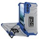 Crystal Ring Case tough hybrid cover + magnetic holder for Samsung Galaxy S22 + (S22 Plus) blue Crystal Ring Case tough hybrid cover + magnetic holder for Samsung Galaxy S22 + (S22 Plus) blue