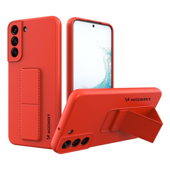 Wozinsky Kickstand Case silicone case with stand for Samsung Galaxy S22+ red Wozinsky Kickstand Case silicone case with stand for Samsung Galaxy S22+ red