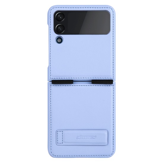 Nillkin Qin Vegan Leather Case for Samsung Galaxy Z Flip 4 cover made of ecological leather stand purple Nillkin Qin Vegan Leather Case for Samsung Galaxy Z Flip 4 cover made of ecological leather stand purple