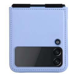 Nillkin Qin Vegan Leather Case for Samsung Galaxy Z Flip 4 cover made of ecological leather stand purple