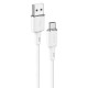 Acefast USB cable - USB Type C 1.2m, 3A white (C2-04 white) Acefast USB cable - USB Type C 1.2m, 3A white (C2-04 white)